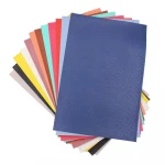 10 Pcs Solid PU Synthetic Leather Faux Litchi Pattern Leather Sheet 20*30cm Perfect for Dressing Sewing Crafting DIY  Projects