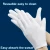 Import 100% Premium White Cotton Cosmetic Moisturizing Natural Therapy Gloves for Dry Hands from China