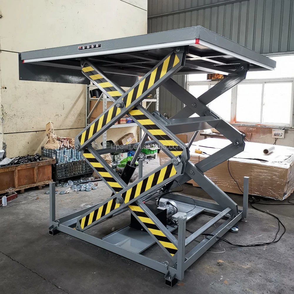 1000kg Workshop Hydraulic Electric Fixed Scissor Lift Table