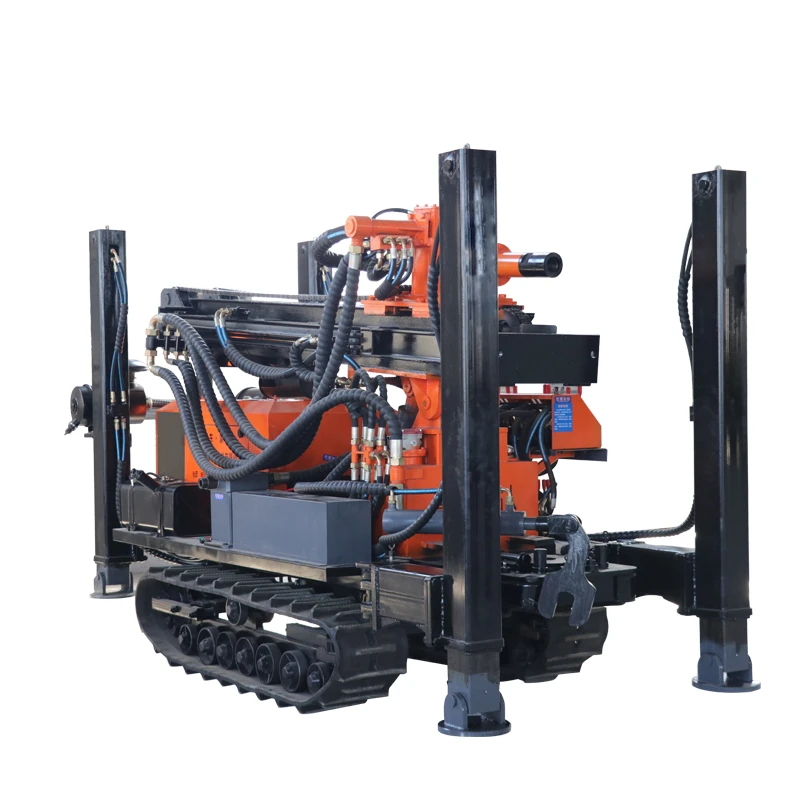 100m, 150m, 200m, 300m, 350m, 600Meters Steel Crawler Mounted Rotary Portable Water Well Drilling Rig Machine