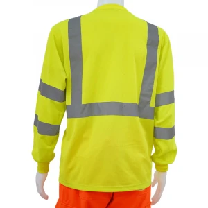 100%Polyester Long Sleeves Safety T Shirt