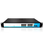 10/100/1000mbps 802.3af 16 Port Gigabit POE Network Switch 2 Port 1000M Uplink SFP Fiber Port