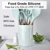 12 Pcs in 1 Set BPA Free Food Grade Silicone Kitchen Accessories Cooking Tools Kitchenware Utensils Set
