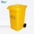 Import 120 Liter Virgin HDPE Wheelie Waste Container / Yellow Medical Chemical Rubbish Can for Hospitals from China