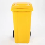 120LT outdoor garbage dust bin plastic trash can/garbage trash street waste bin with lid