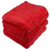 120pcs/ctn Red Color 16"x16" 450gsm Edgeless  Car Detailing Microfiber Cleaning Drying Towel