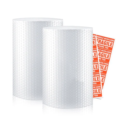 12inch*72ft Bubble Cushioning Wrap Nylon Custom Perforated For Moving Boxes Shipping Cushioning Supplies Bubble Packing Wrap