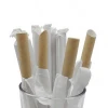12mm Biodegradable Sharp Straws Paper Drinking Straws  for Boba Bubble Tea,Milkshakes, Slushies single Wrap