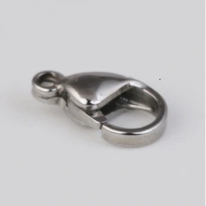 12mm Stainless Steel Lobster Clasp Clips for Bracelet necklace making Jewelry Clasps for Beaded Leather Bracelets
