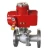 Import 12V 24V 220V Flange type Water Flow Control Electric Motorized Actuator Ball Valve price list from China