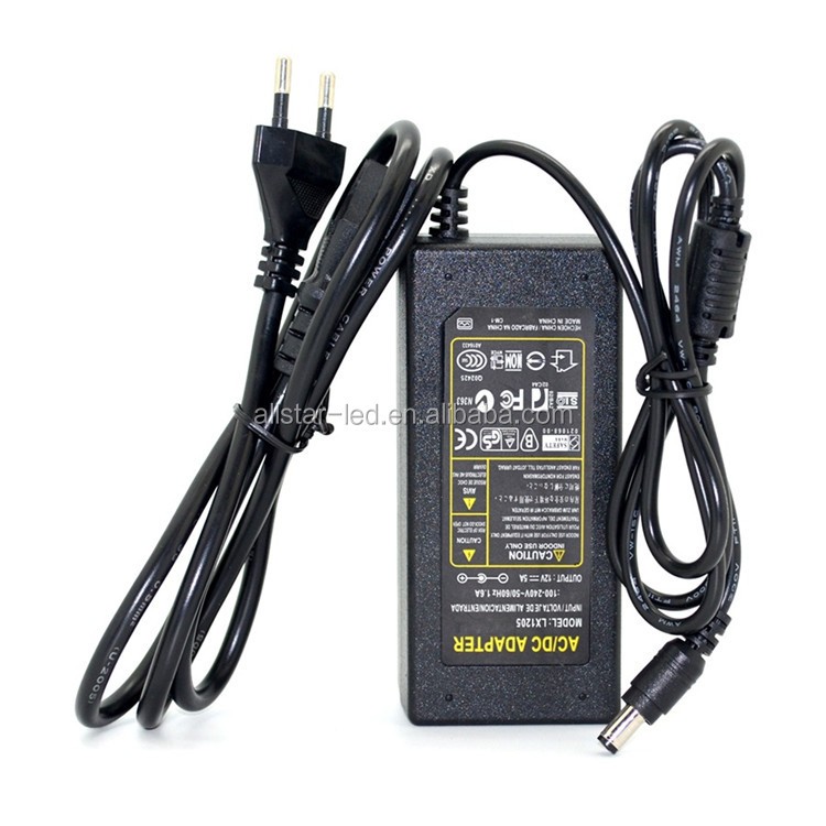 12V 60W AC Adapter ,Power Adapter Charger 12V 5A, DC24v Power Supply