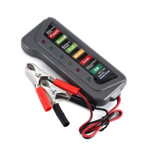12V Digital Battery Alternator Tester for Car/Motorcycle with 6 LED Display