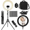 14/16/18&#39;&#39; LED Ring Light With Tripod Stand Dimmable 5500K Fill Light for phone video live streaming makeup and youtube