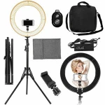 14/16/18'' LED Ring Light With Tripod Stand Dimmable 5500K Fill Light for phone video live streaming makeup and youtube