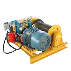 15 ton Crane Open Winch Trolley Cable Puller Winches In Power Plant Frequency Conversion Control