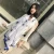 Import 180cm*90cm digital printed light weight fashion cheap price stock white long silk scarf from China