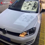 18m professional manufacturer glossy green crystal color car sticker self adhesive vinyl sheets