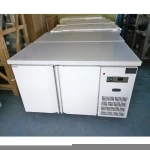 2 door stainless steel mobile Refrigerated work table / under bar fridge / kitchen fridge
