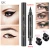Import 2 in 1 eyeliner liquid private label stamps seal eyeliner pen waterproof quick-dry gel eye liner pencil from China