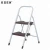 Import 2 tiers steel step ladder with plastic step 7092N from China