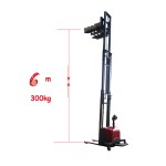 2000kg 6m Full Electric Forklift 2 Ton Electric Powered Pallet Stacker Warehouse Pallet Stacker