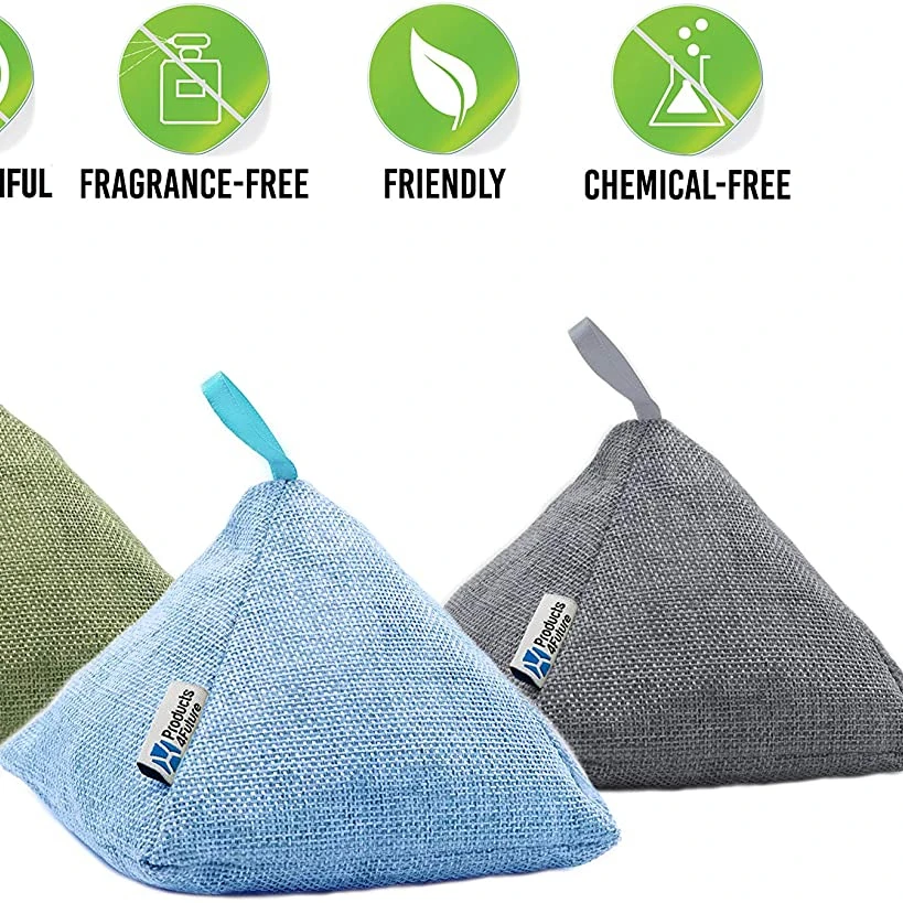 200g Naturally Activated Bamboo Charcoal Air Purifying Bags | Natural Home Deodorizer Bags