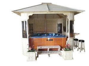 2016 Hot Sale China Factory Outdoor Hot Tub Gazebo, Wooden Gazebo, Garden Gazebo for Sale