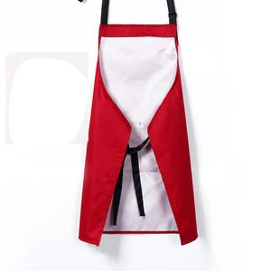 2018 new Nordic style chef kitchen apron custom print adult anti-fouling oil-proof waterproof apron with knife and fork pattern