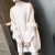 Import 2018  Wool Handmade Sweater Design Coat For Girl Imitation Mink Wool Thicken Loose Knit Coat from China