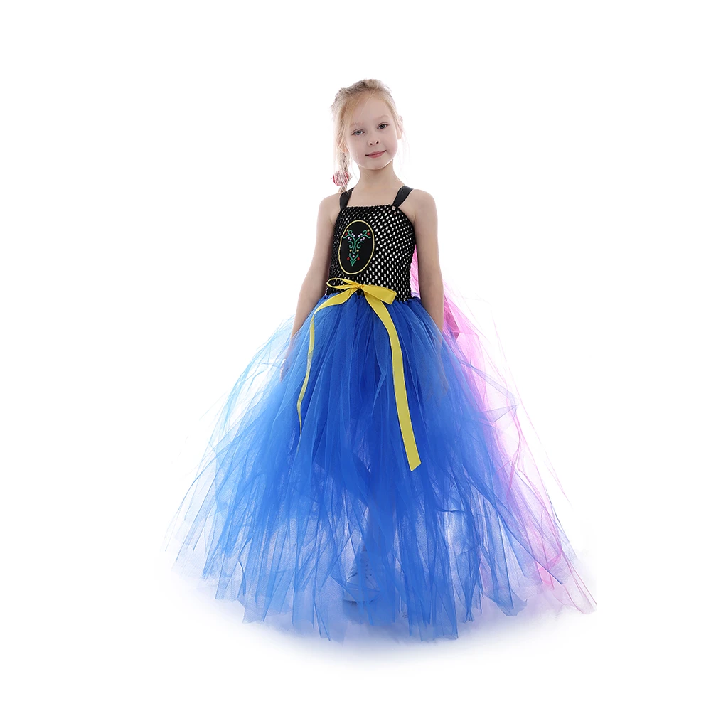2020 Girls party dresses princess 10 years girl baby dress kids anna elsa costume tutu dress