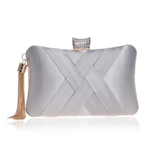 2020 hot sale banquet bags elegant ladies silk evening bags clutch purse