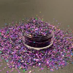 2020 hot selling polyester bulk glitter chunky mix for nail art craft