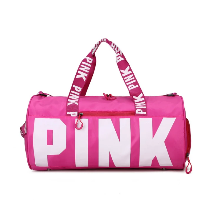 2020 Ladies fashion travel sport bag women gym pink tote duffle bags duffel for women