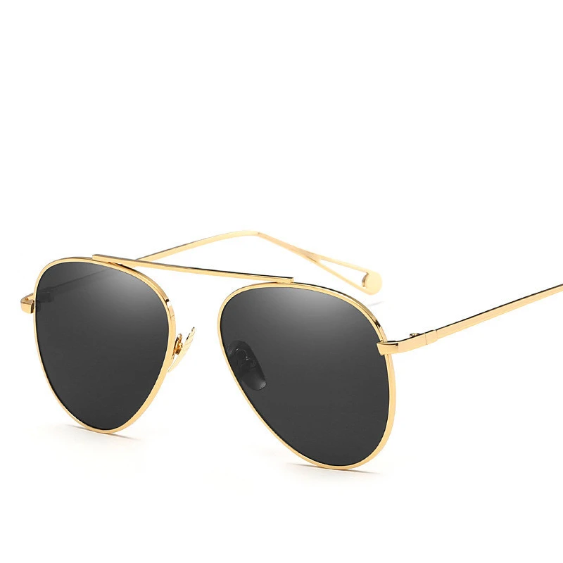 2020 Luxury Brand Pilot mens and women custom polarized black oversized sunglasses for wholesale