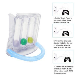 2020 New Breathing Trainer Vital Capacity Exercise Three Ball Instrument Lung Function Breathing Respiratory Exerciser
