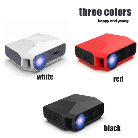 2020 New Hot 1080p Projector 4800 High Lumen Cheap Native 720P HD LED LCD Portable Video Home Theater Projector mini