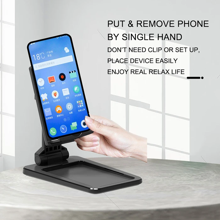 2020 New products adjustable height portable foldable mobile phone tablet stand