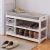 Import 2020 new solid wood storage shoe stool simple modern shoe rack white loaded into the door shoe stool from China