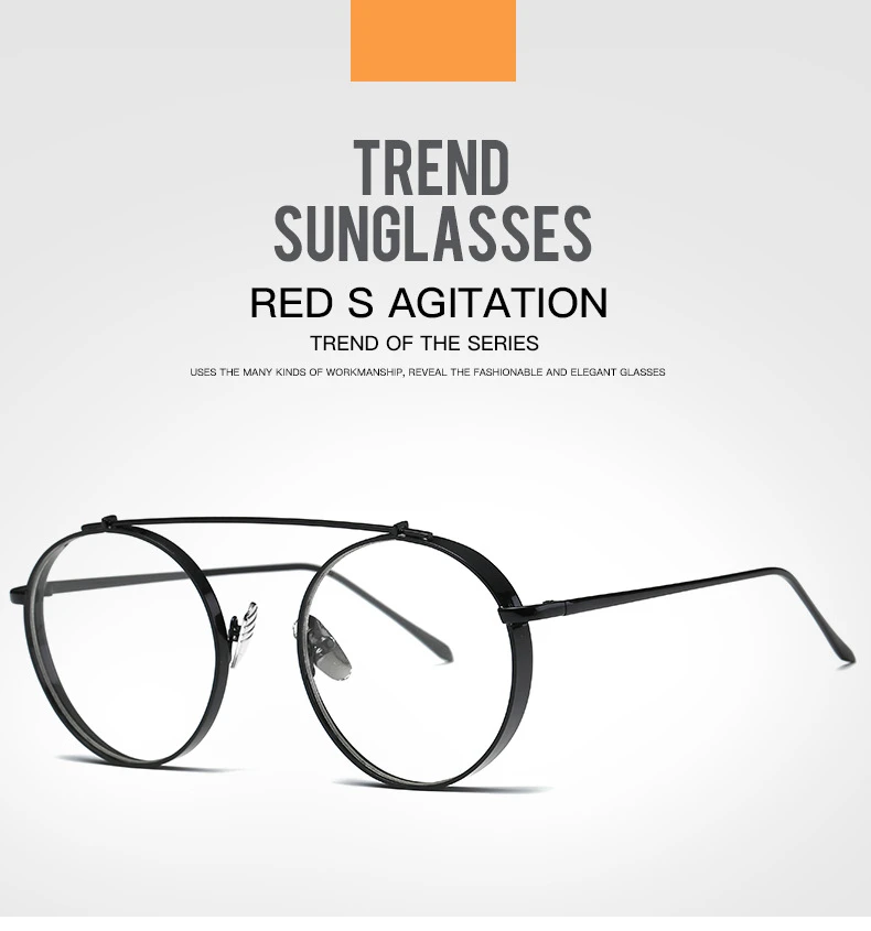 2020 Round Glasses Men Women Thick Eyeglasses Frame Man Gold Silver Eyeglass for Optical Transparent Lenses Nerd Spectacles