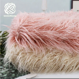 2021 Fashion Style Artificial Wholesale Long Pile Acrylic Custom Faux Fur Fake Fur Fabrics
