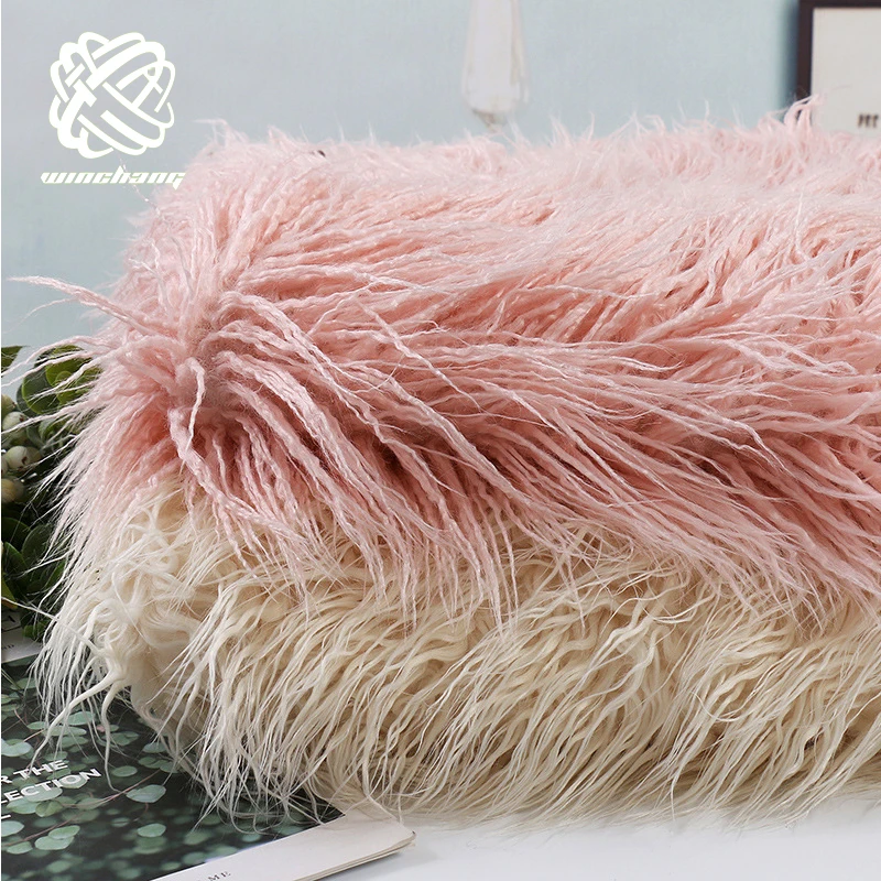 2021 Fashion Style Artificial Wholesale Long Pile Acrylic Custom Faux Fur Fake Fur Fabrics