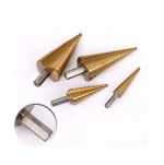 2021 Manufacture HSS Step Drill Bit Set  Accurate Titanium Coated  High-Speed Steel Drill Bit