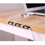 20pcs set  Wire Cable Management Organizer Desktop & Workstation Clips Cord Holder USB Charging Data Line Cable Winder