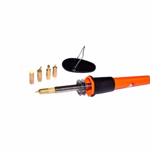 220v 30w UK Plug 5 tips Orange handle Deluxe Woodburning Kit with Woodburning Pen ,Tips stand