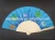 Import 23cm natural wooden hand fan with fabric from China