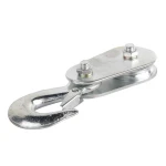 2ton 4x4 off road heavy duty steel wire rope winch snatch pulley block with hook