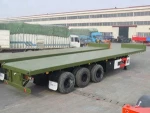3 axle flatbed side wall semi truck trailer and 6x4 Sinotruk tractor truck