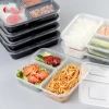3-compartment Plastic food container Containers, Microwavable Food Containers with Lids, OEM Plastic Packaging box