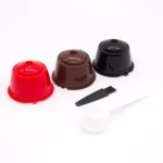 3 Pcs Refillable Coffee Capsules Refilling More Than 100 Times Reusable Coffee Pods for Nescafe Dolce Gusto Brewers