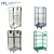 Import 3 sided steel storage metal foldable wire mesh roll cage container trolley from China